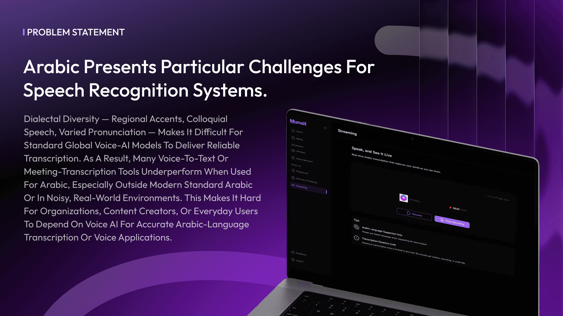 Munsit AI — slide 4