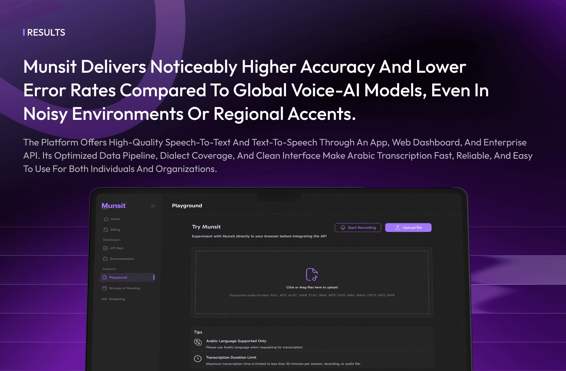 Munsit AI — slide 8